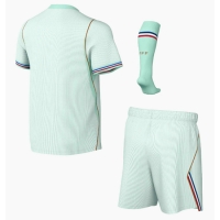 Camisa de Futebol França Equipamento Secundário Infantil Mundo 2026 Manga Curta (+ Calças curtas)